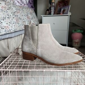 SZ 9.5 Marc Fisher Light Grey Ankle Booties
